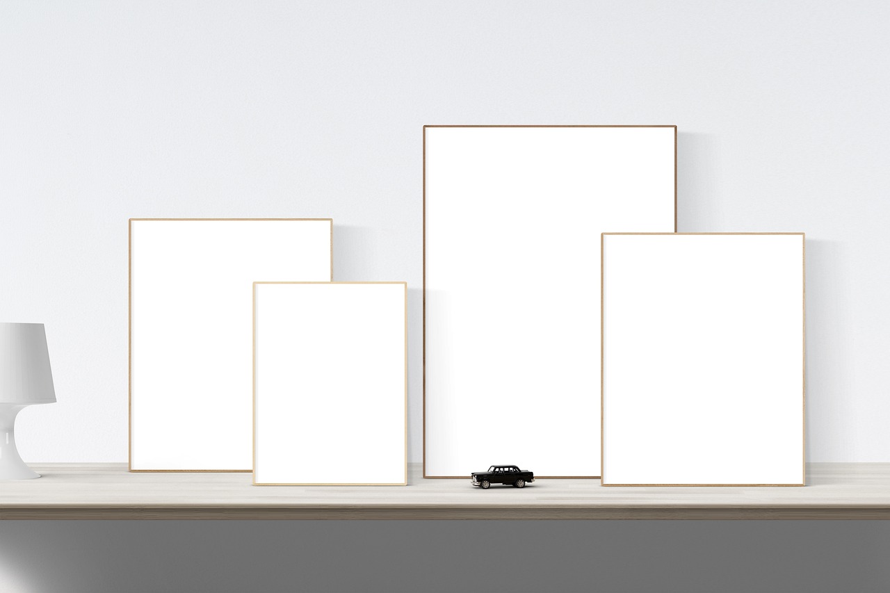 Minimalistische botanische kunst voor slaapkamerdecor.